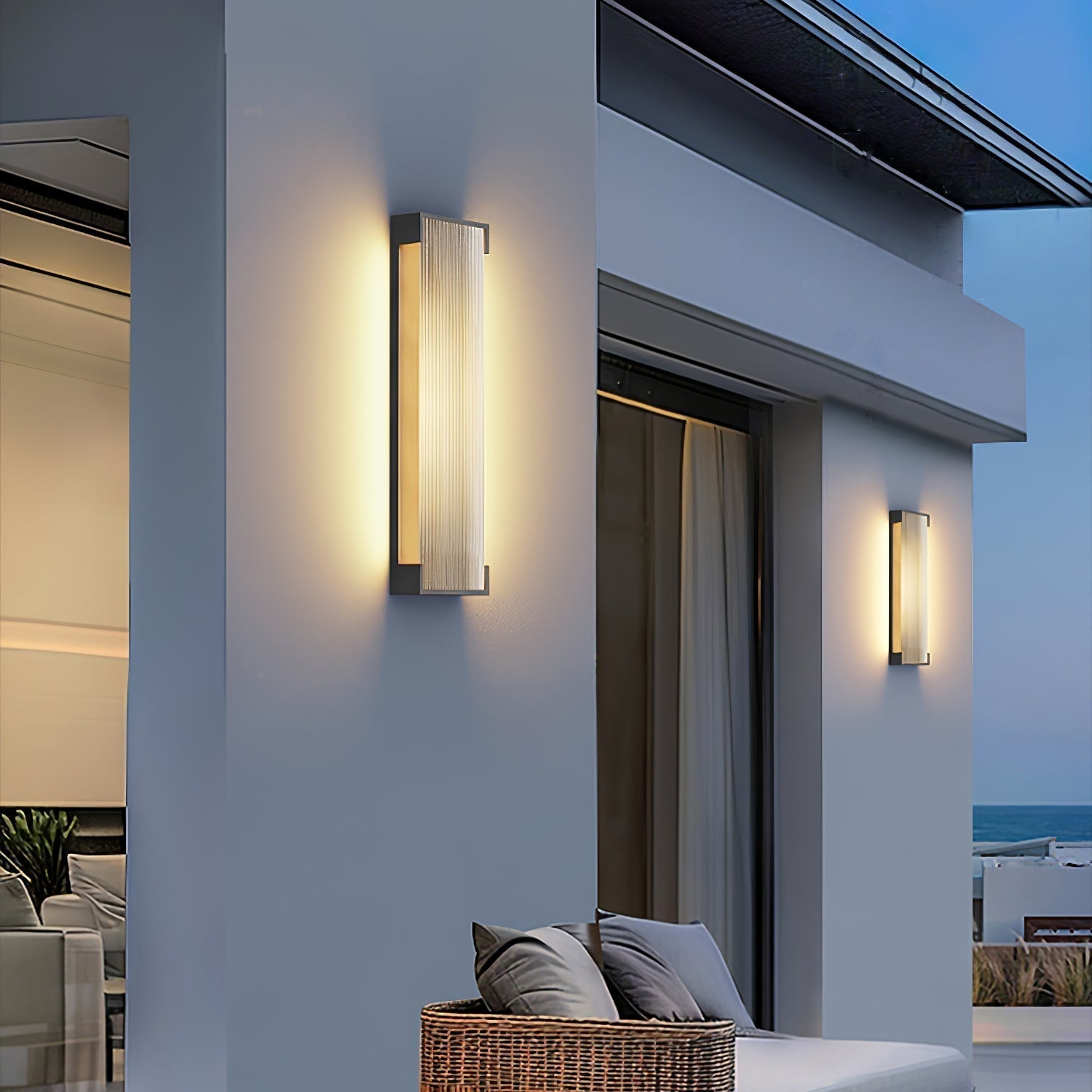 Elraearis Unique Rectangular Outdoor Wall Light