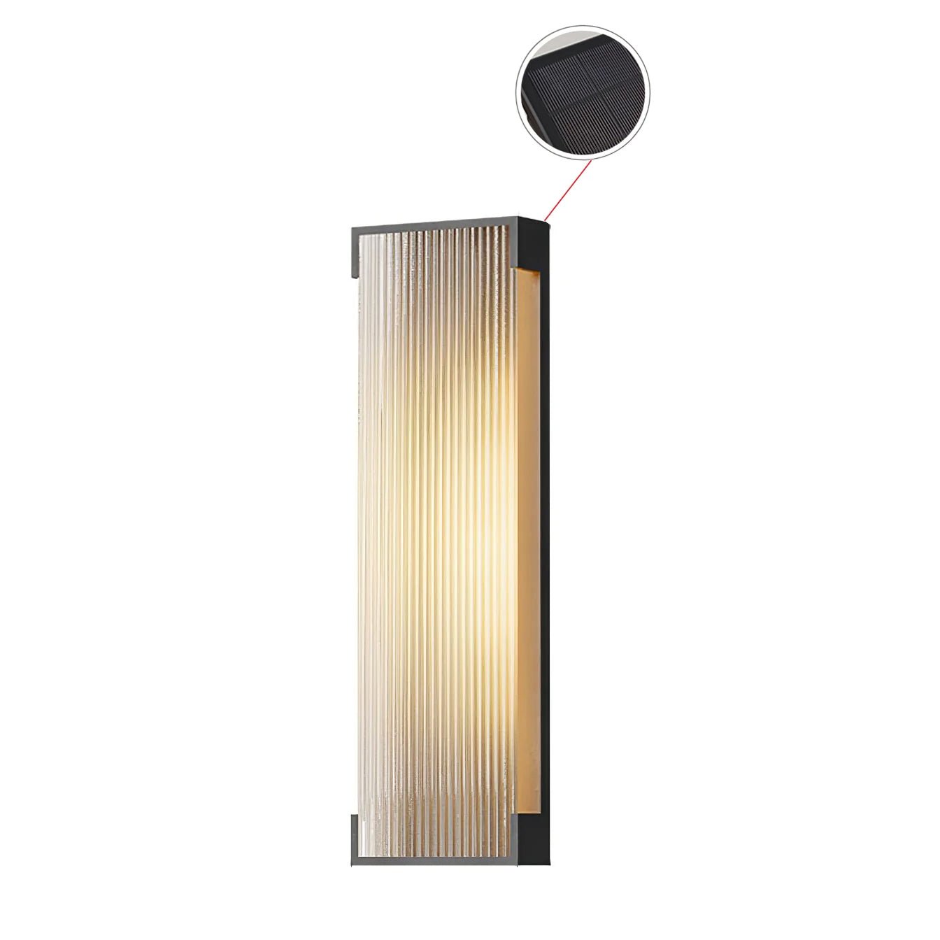 Elaerielle Unique Rectangular Solar Outdoor Wall Light