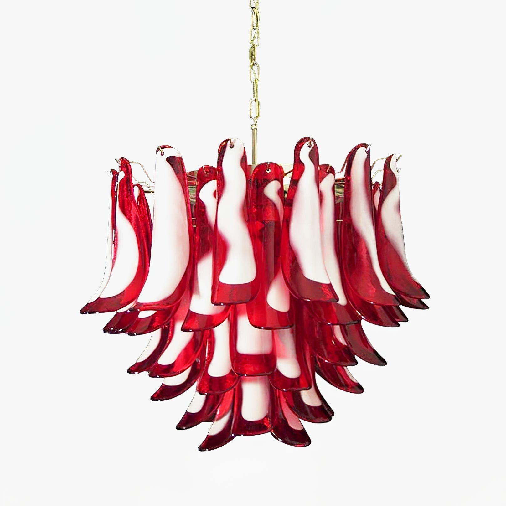 Teriaiel Chandelier Red Murano Petals