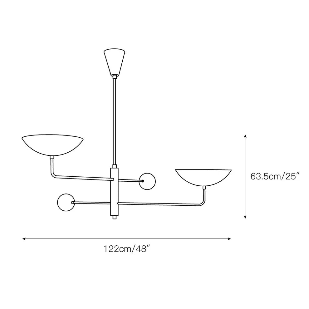 Pauline Sculptural Industrial Chandelier