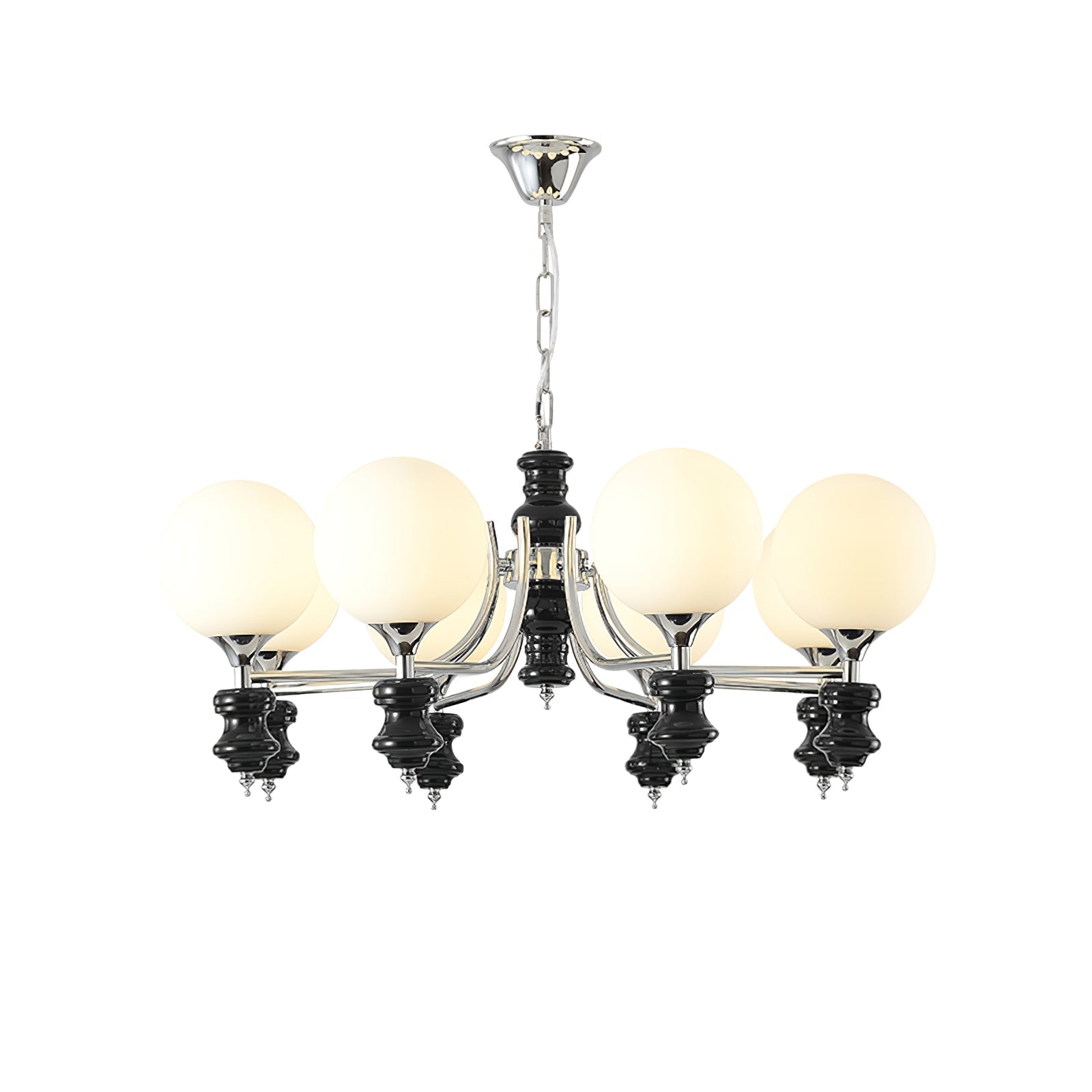 Miraena Chandelier Regal Orb Frosted