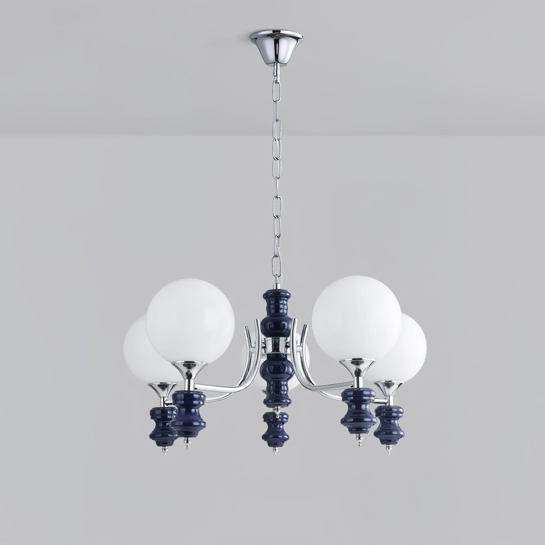 Miraena Chandelier Regal Orb Frosted