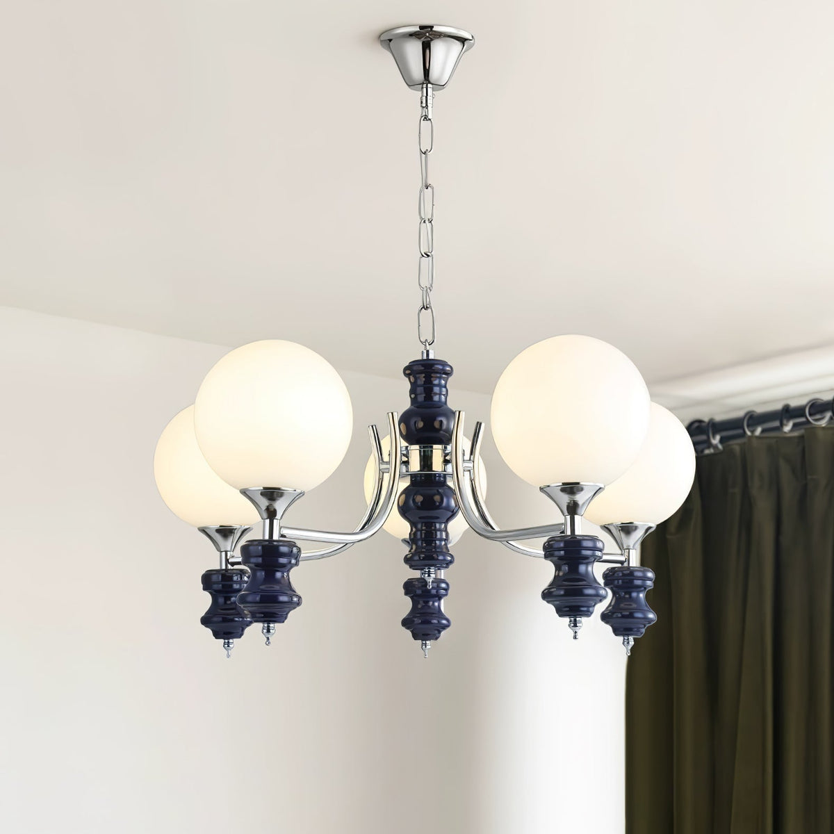 Miraena Chandelier Regal Orb Frosted