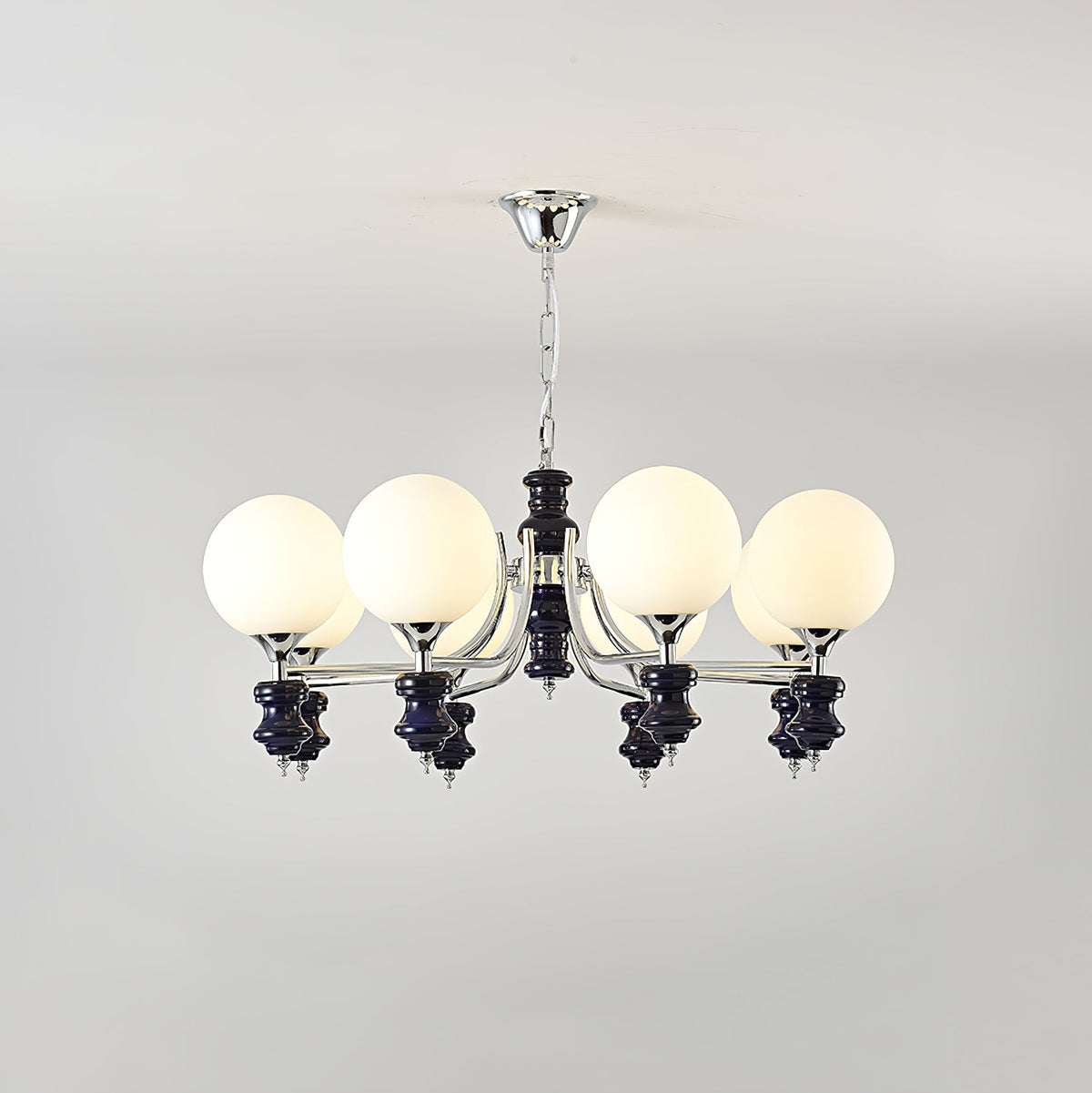Miraena Chandelier Regal Orb Frosted