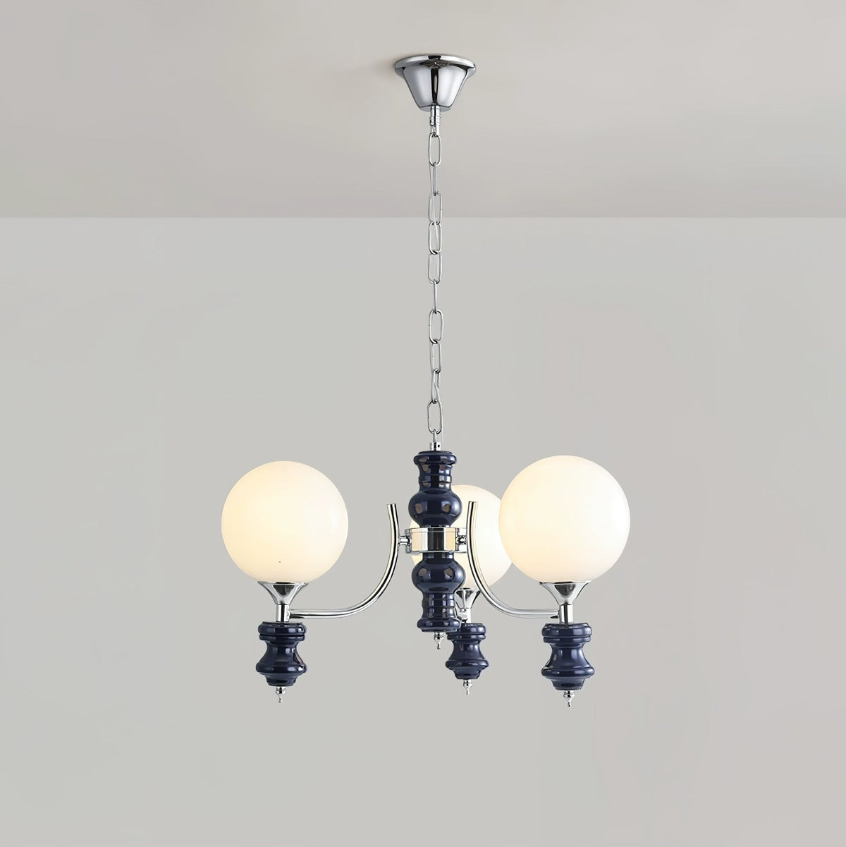 Miraena Chandelier Regal Orb Frosted