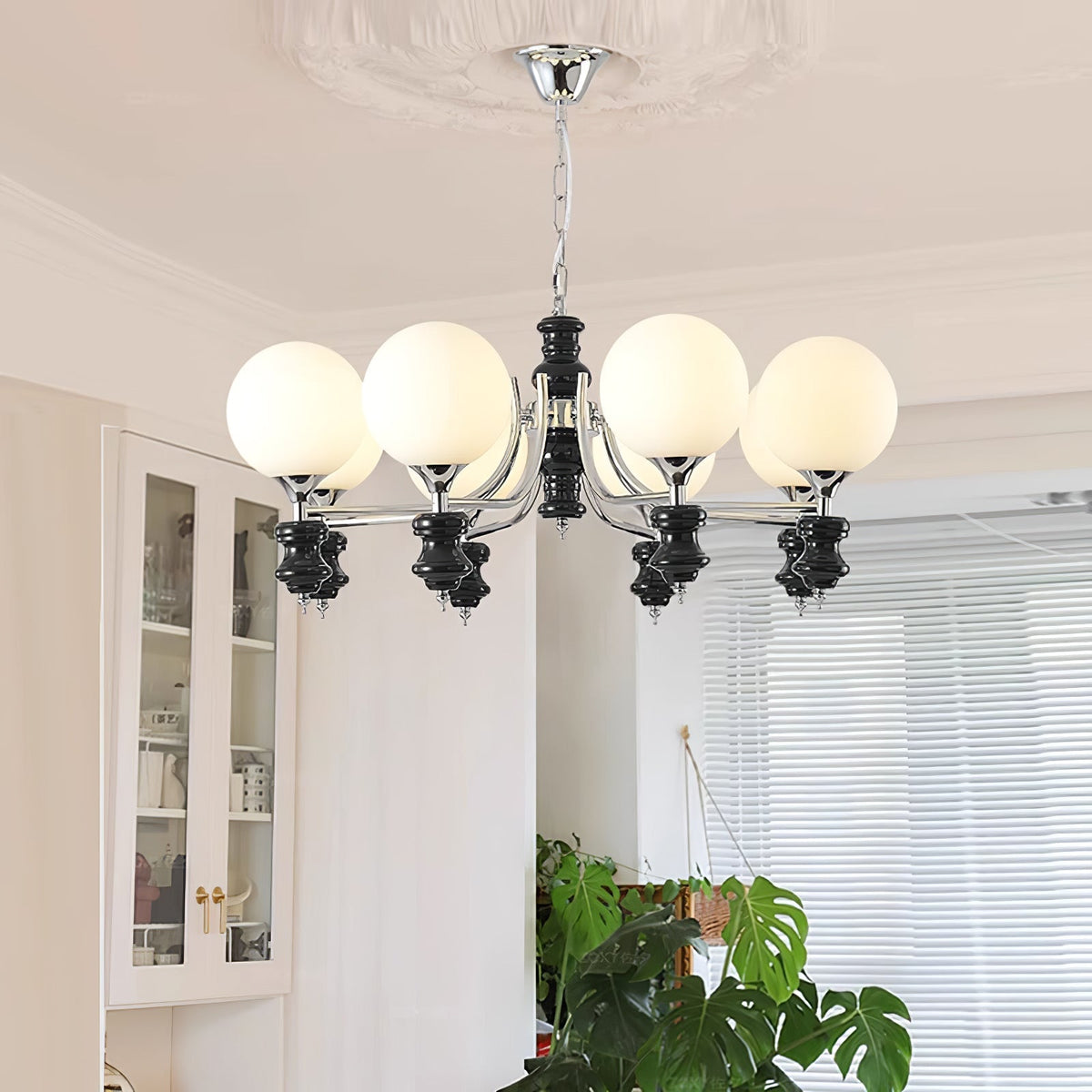 Miraena Chandelier Regal Orb Frosted