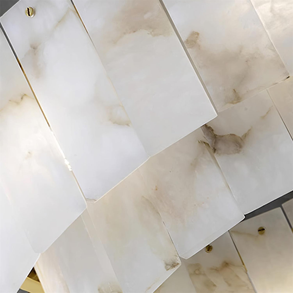 Soraya Art Deco Alabaster Chandelier Light