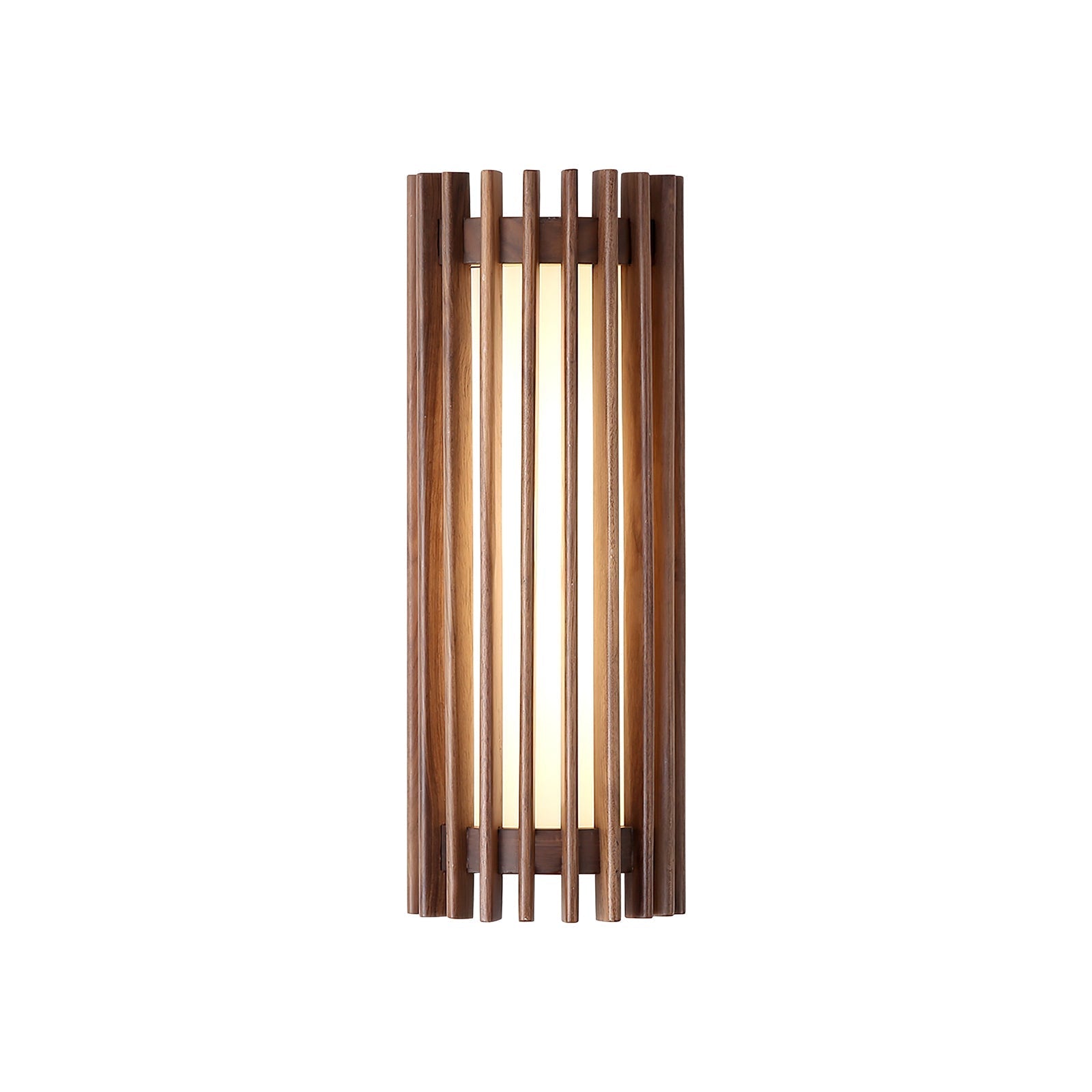 Veyno Wooden Slatted Wall Lamp - Neutral Decor