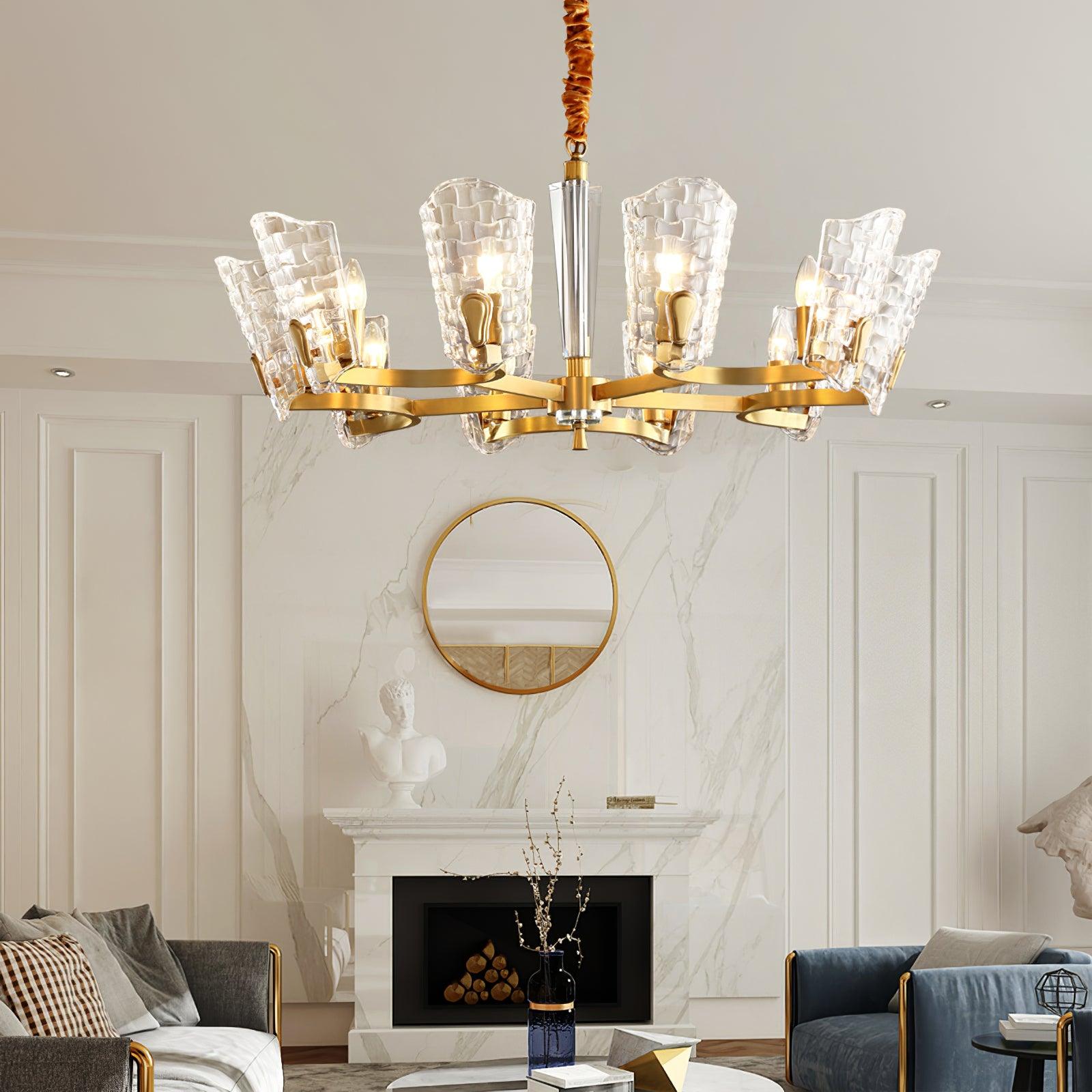 Radiant Luxury Brass Chandelier