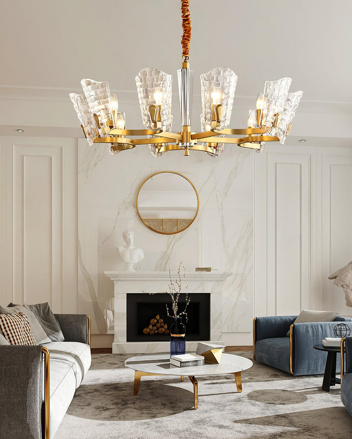 Radiant Luxury Brass Chandelier