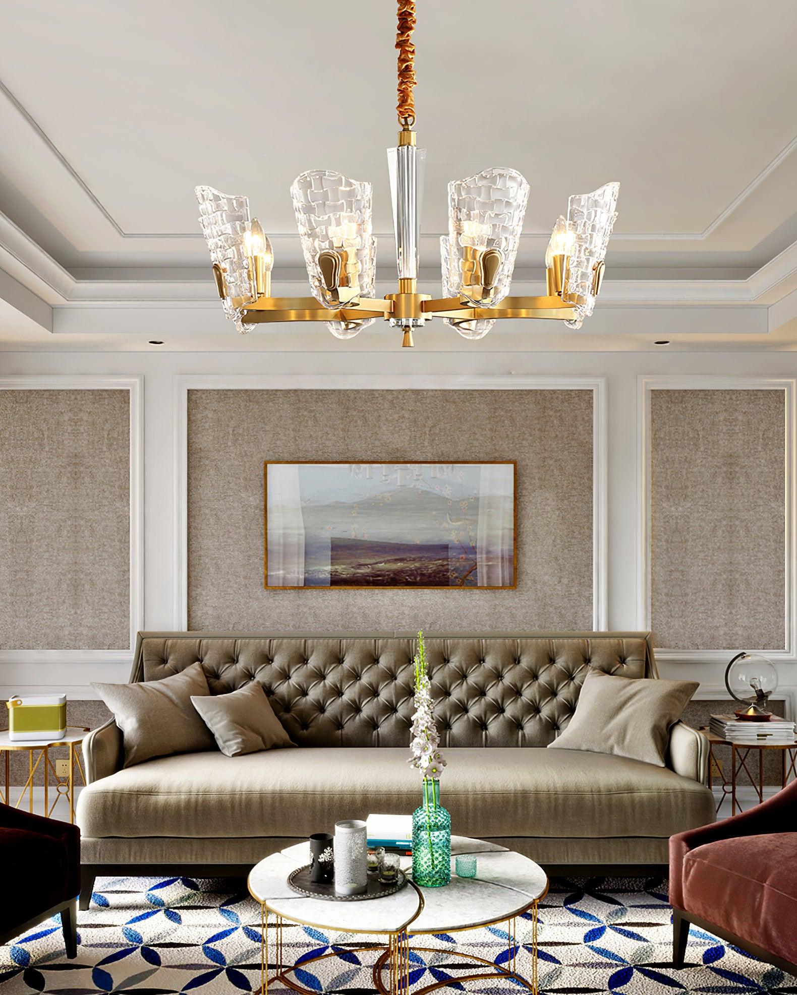 Radiant Luxury Brass Chandelier
