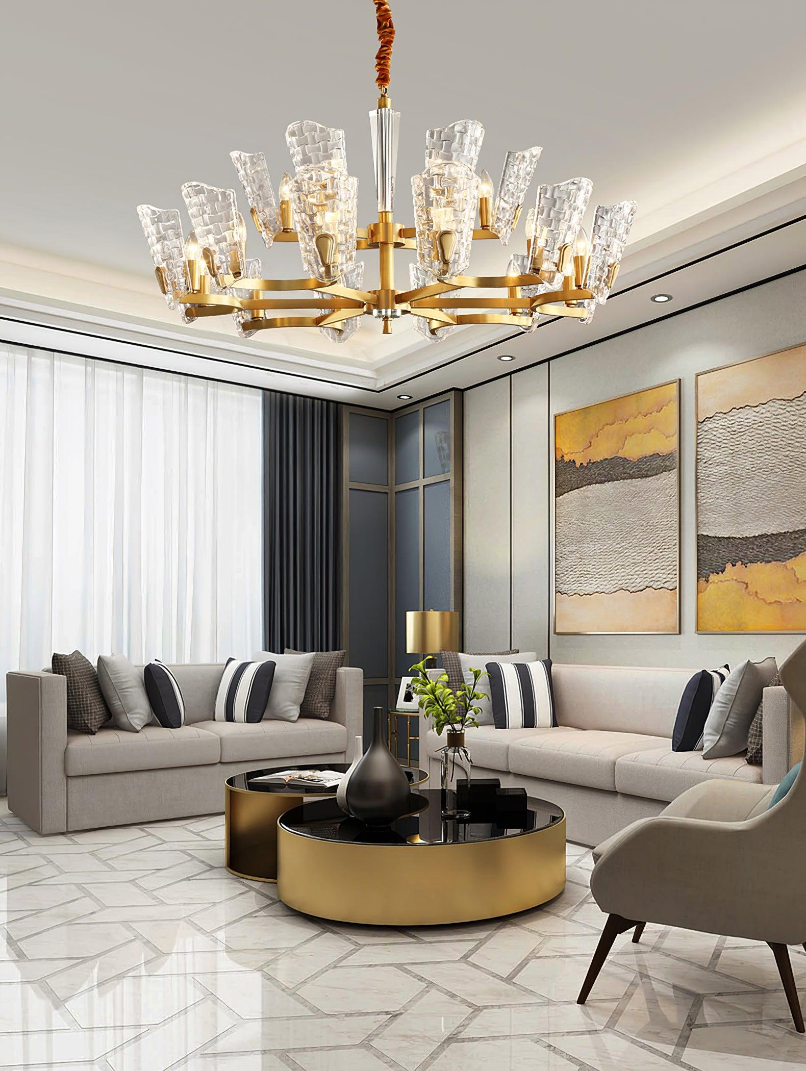 Radiant Luxury Brass Chandelier