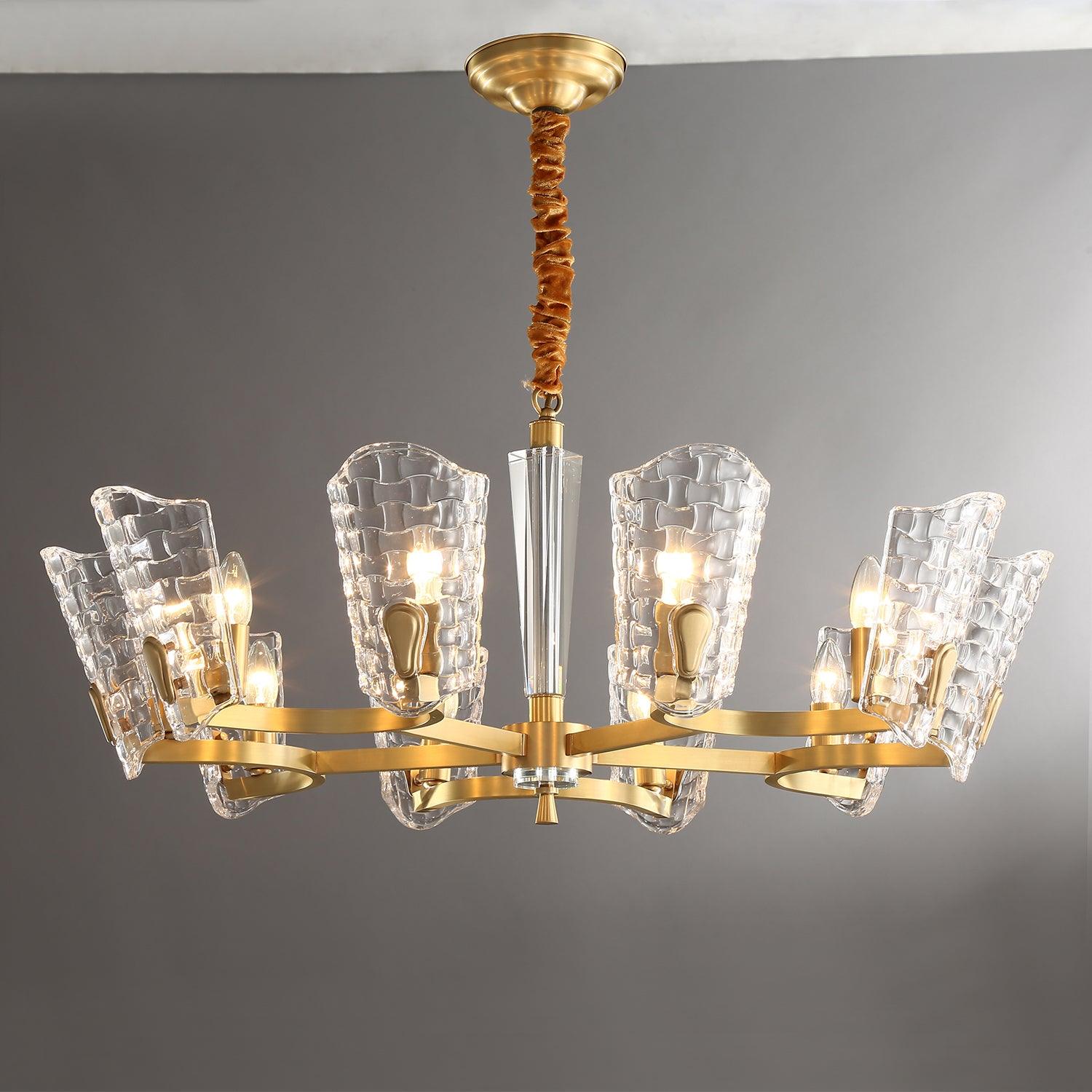 Radiant Luxury Brass Chandelier
