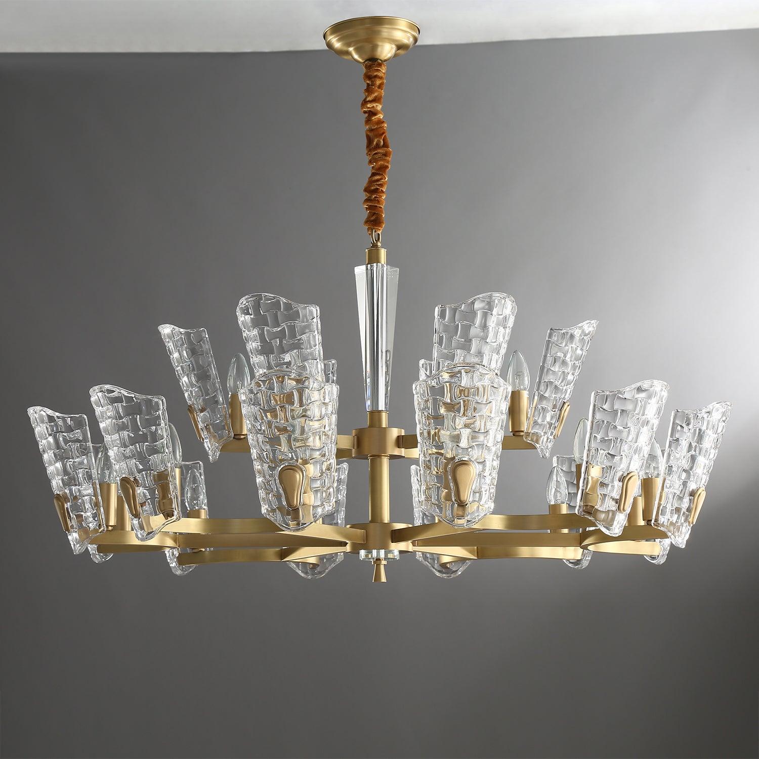 Radiant Luxury Brass Chandelier