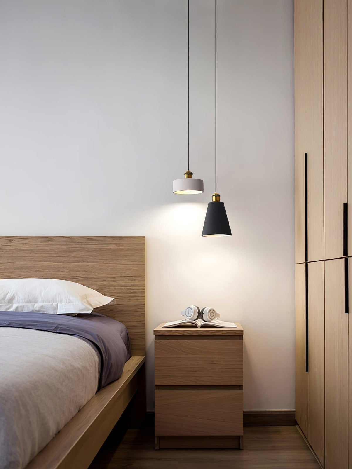 Trio Industrial Resin Pendant Lamp