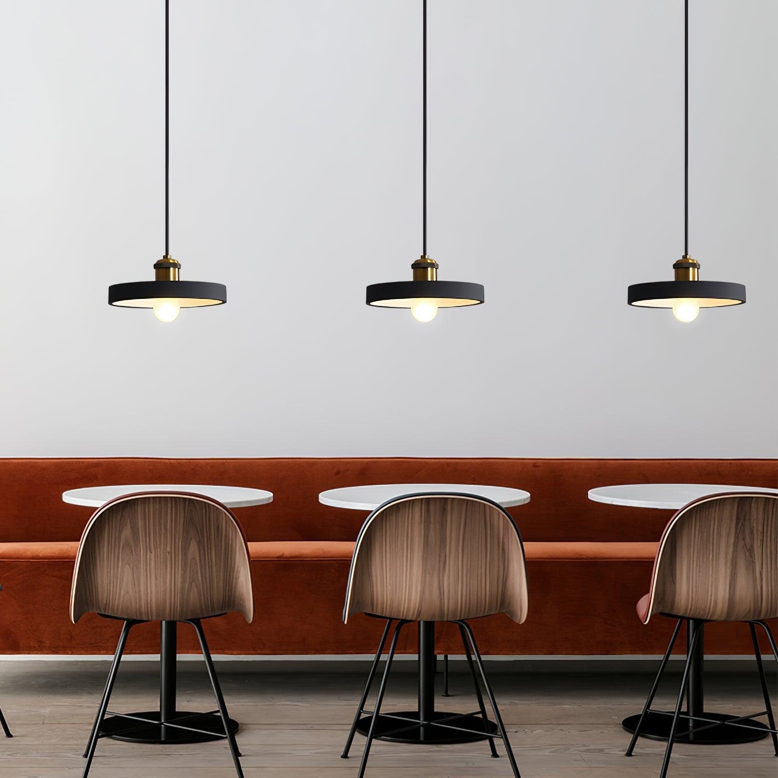 Trio Industrial Resin Pendant Lamp