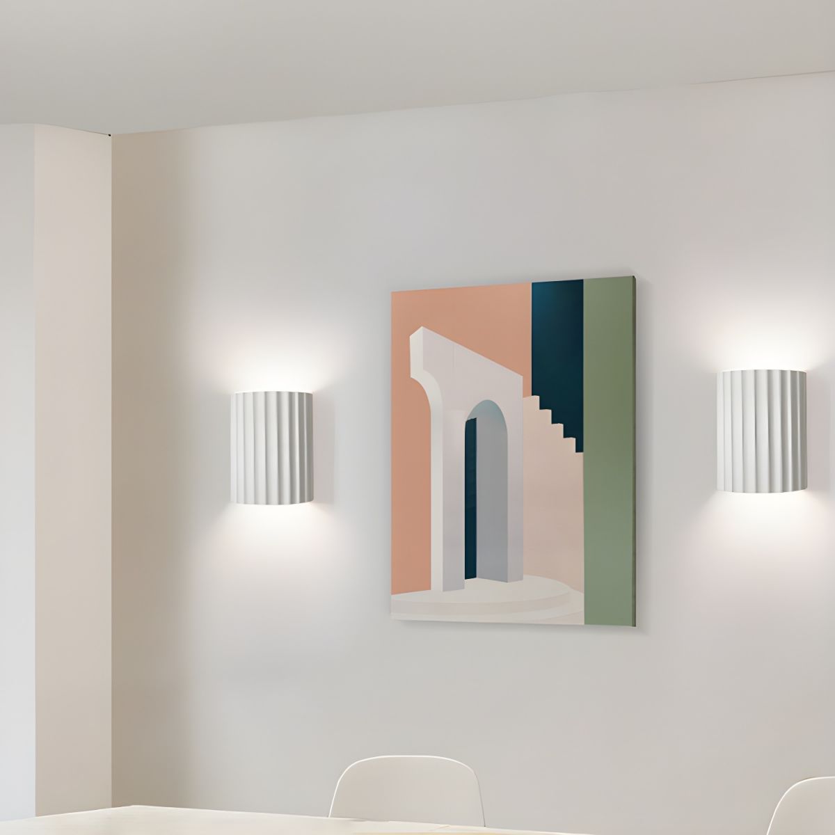 Ivvinen Nordic Art Ribbed Resin Wall Lamp