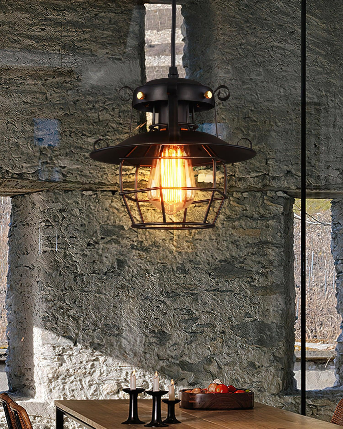 Harbor Vintage Birdcage Pendant Light
