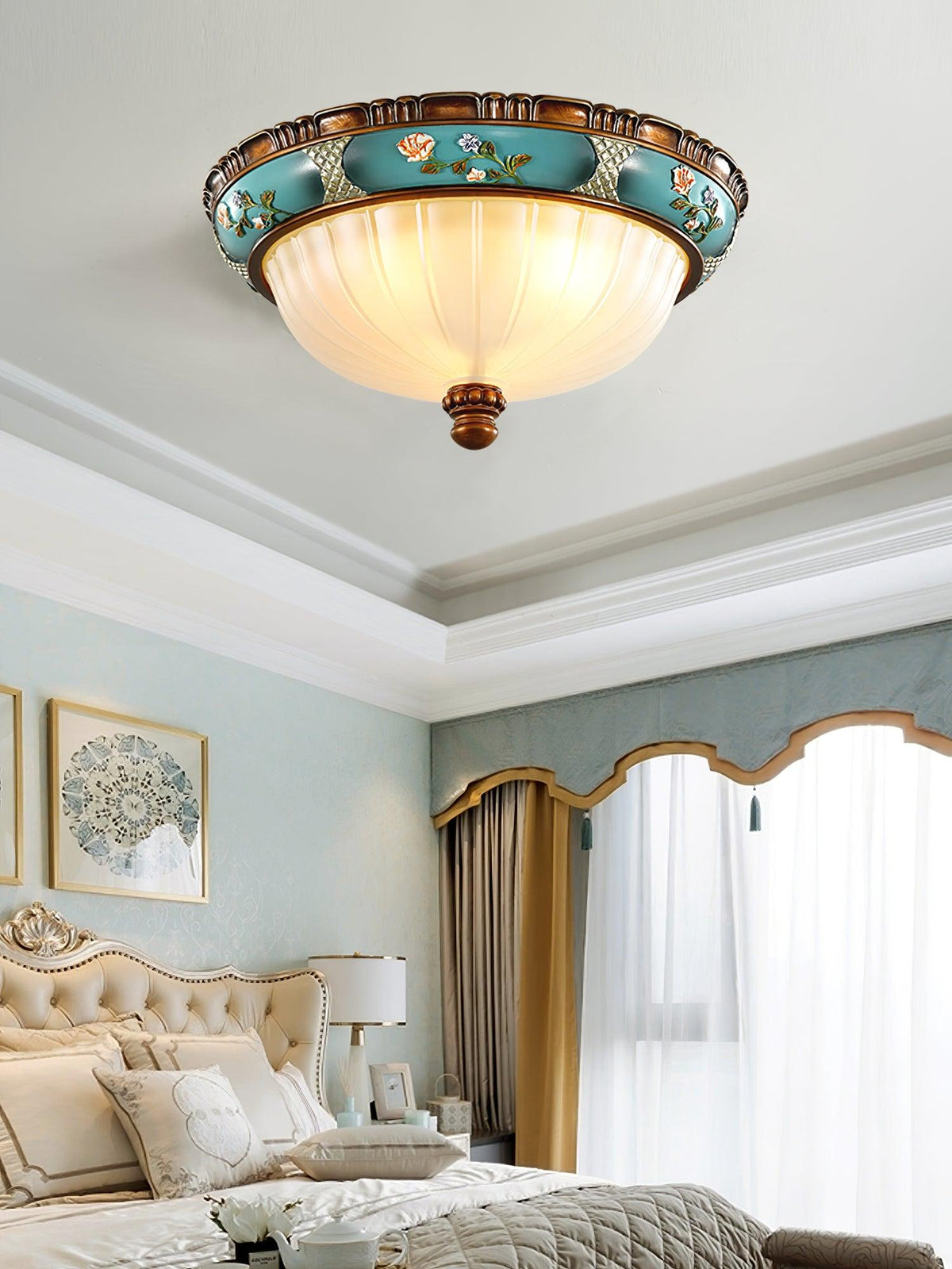 Duvall Ceiling Lamp Floral Recessed Vintage