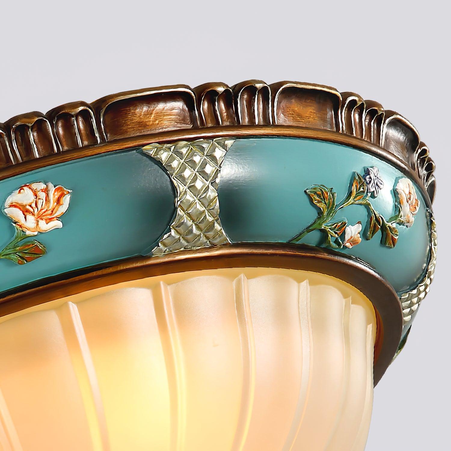 Duvall Ceiling Lamp Floral Recessed Vintage
