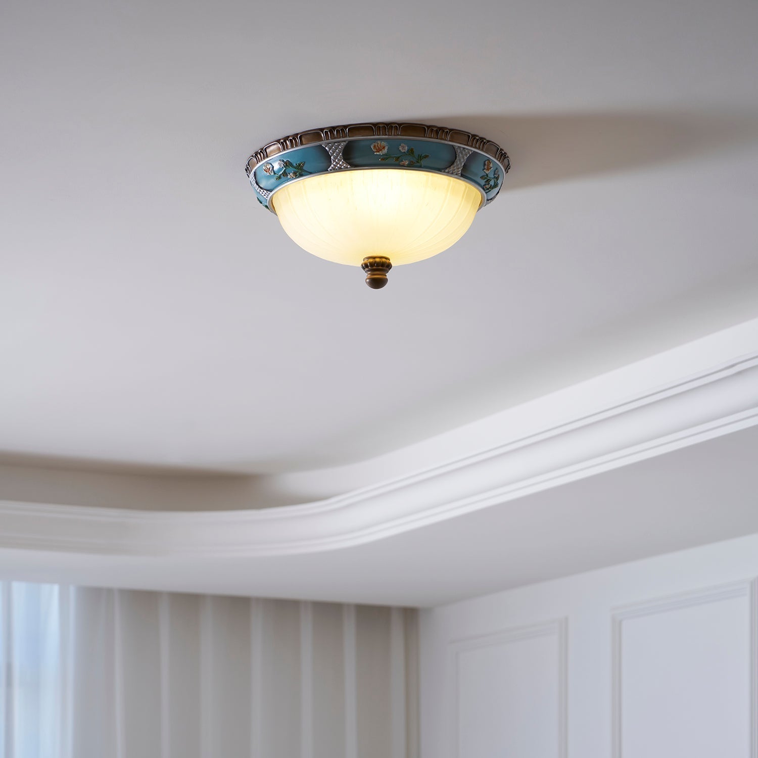 Duvall Ceiling Lamp Floral Recessed Vintage