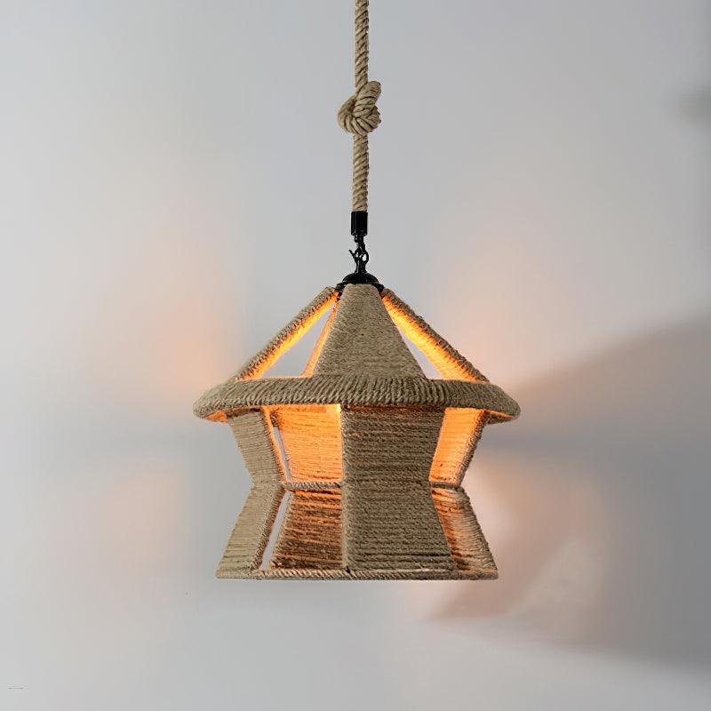 Yavmis Retro Hemp Rope Exquisite Pendant Light