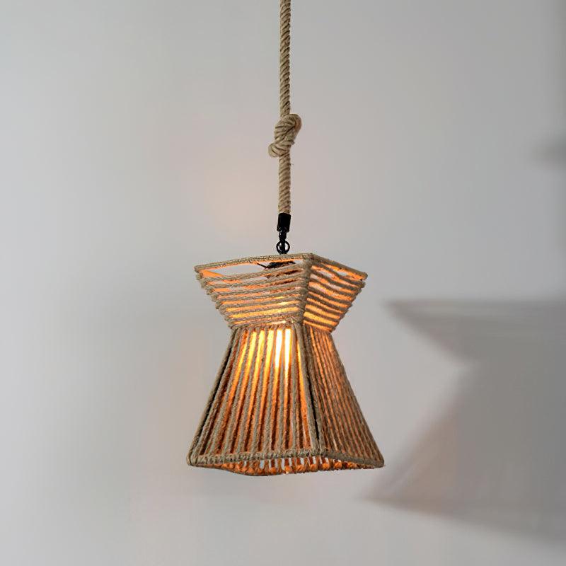Yavmis Retro Hemp Rope Exquisite Pendant Light