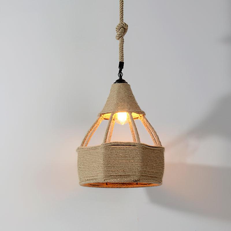 Yavmis Retro Hemp Rope Exquisite Pendant Light