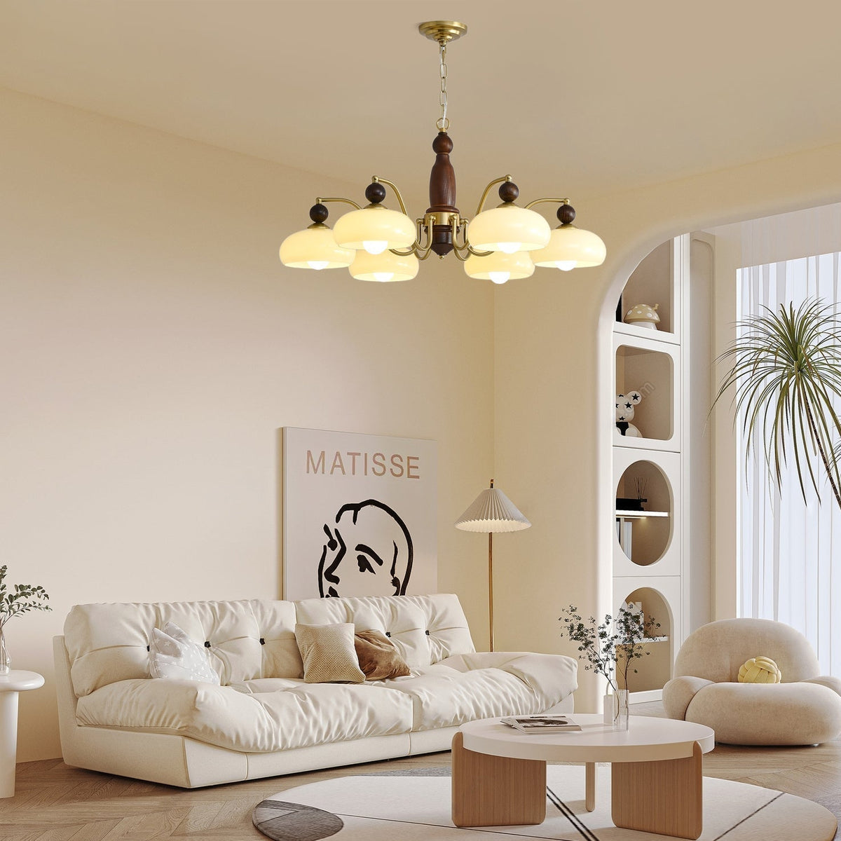 Avenoissa Chandelier Revival Crown Rustic