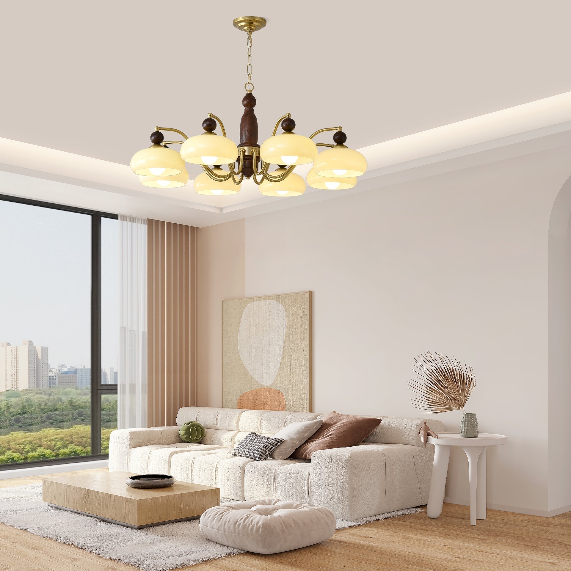 Avenoissa Chandelier Revival Crown Rustic