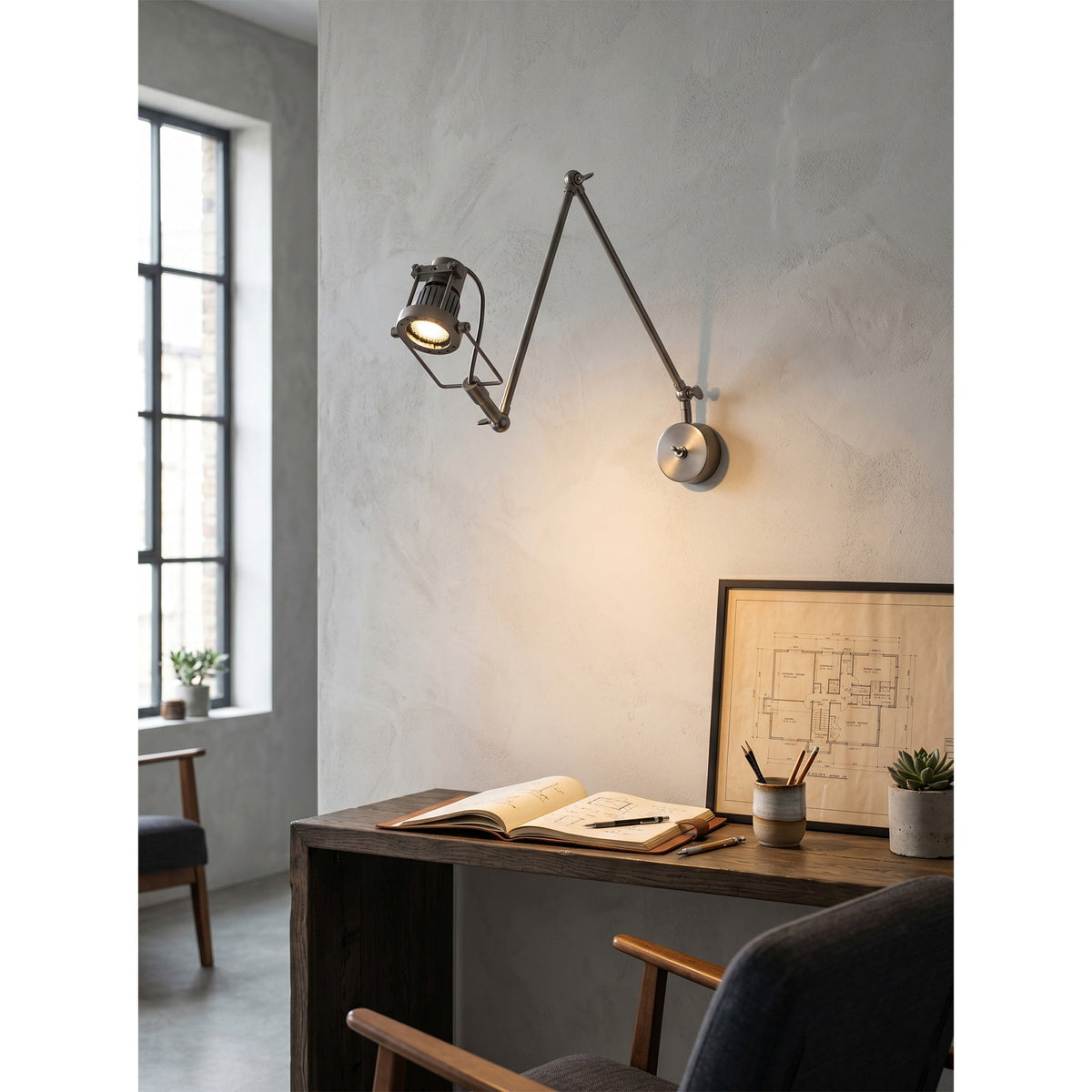 Reznor Adjustable Arm Wall Sconce