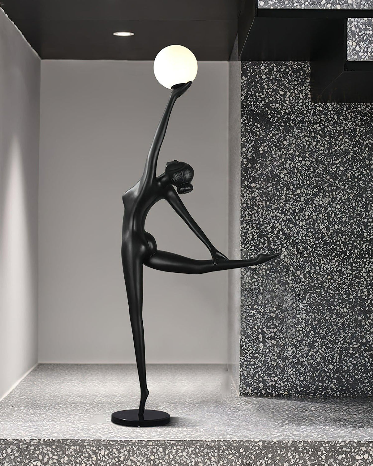 Lyrielle Ballerina Black Floor Lamp