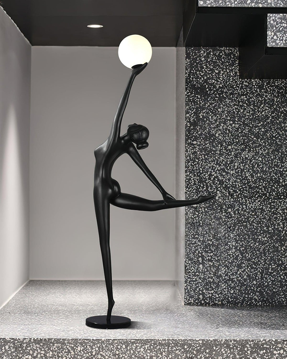 Lyrielle Ballerina Black Floor Lamp