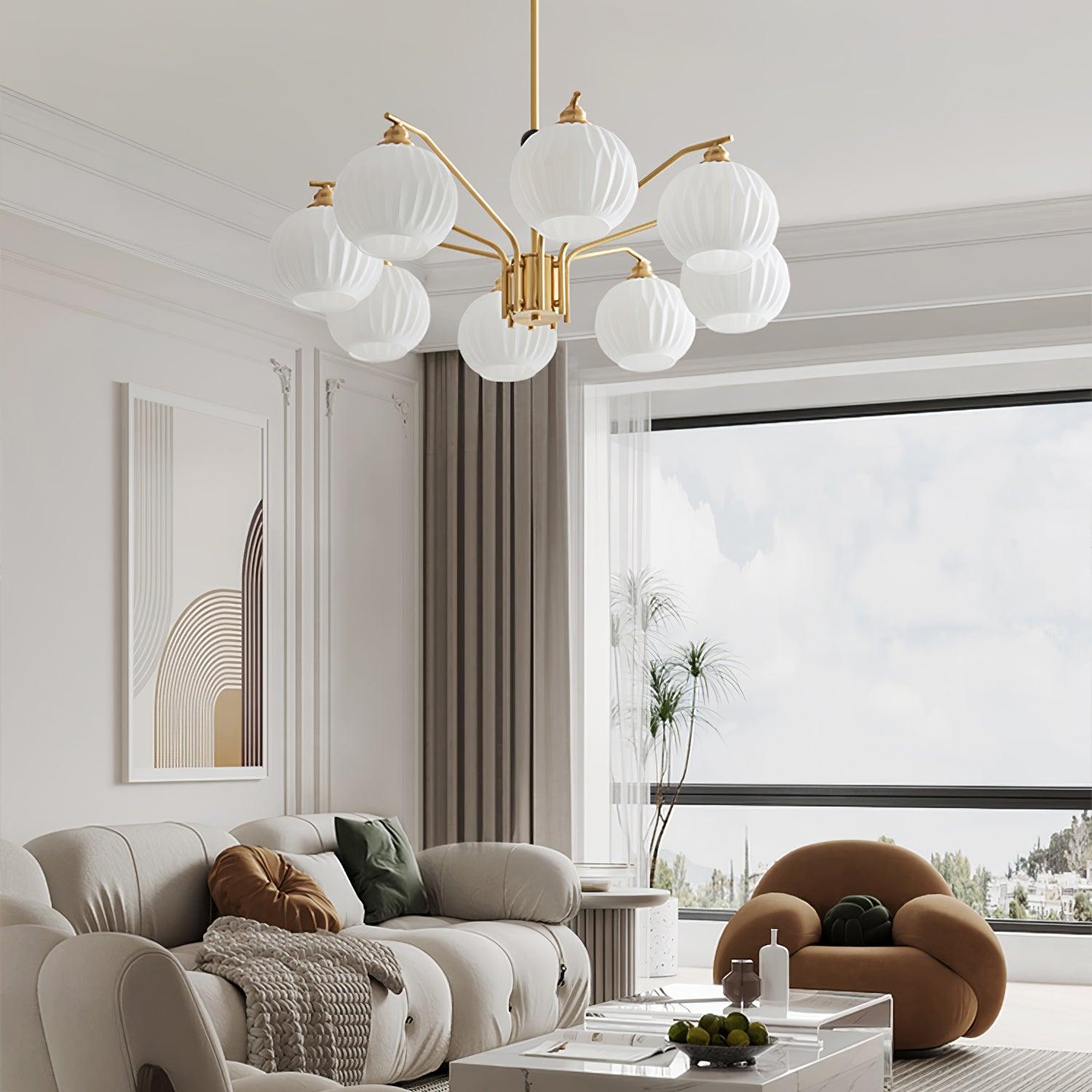 Nytheos Luxurious Brass Chandelier