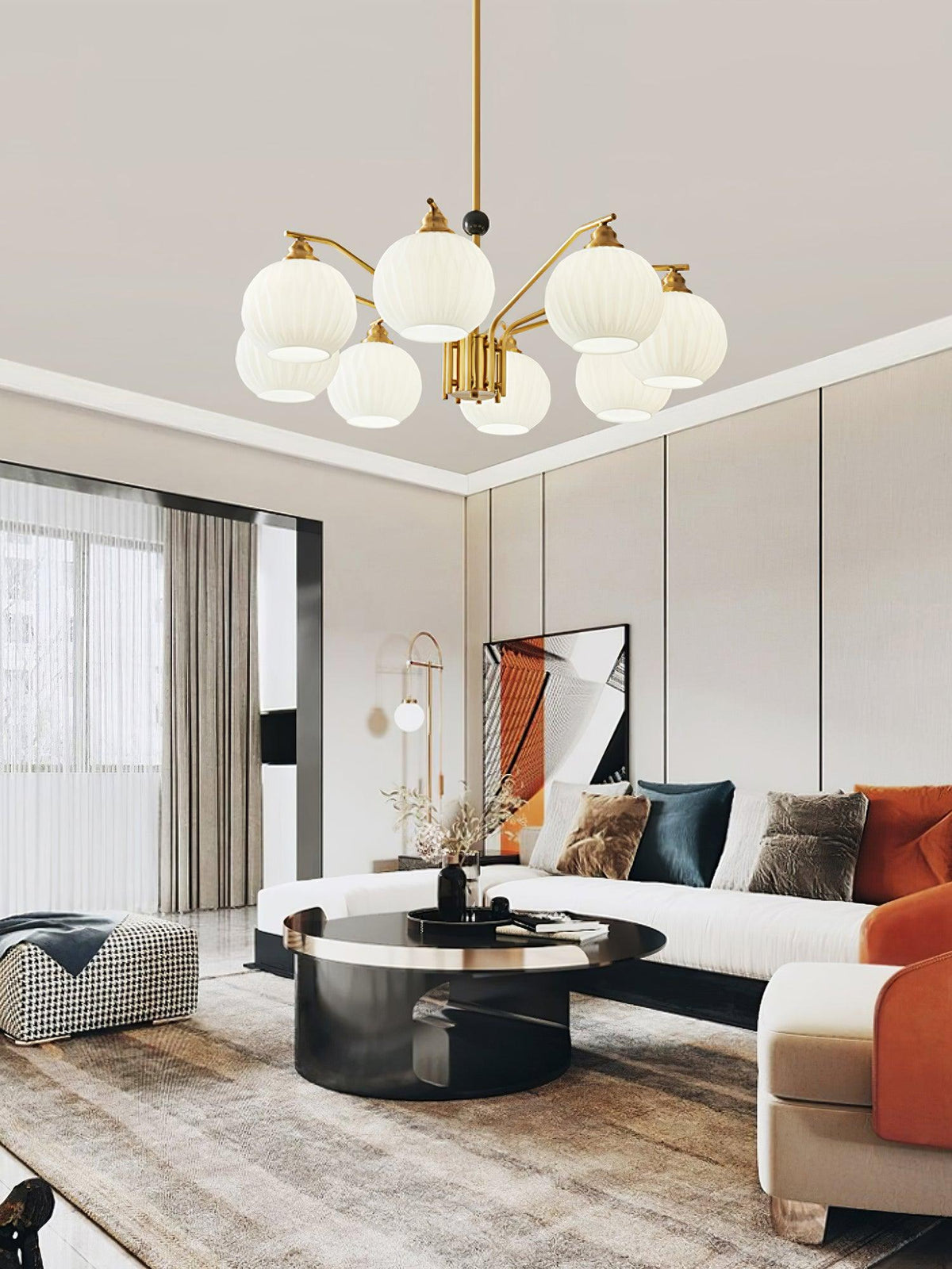 Nytheos Luxurious Brass Chandelier