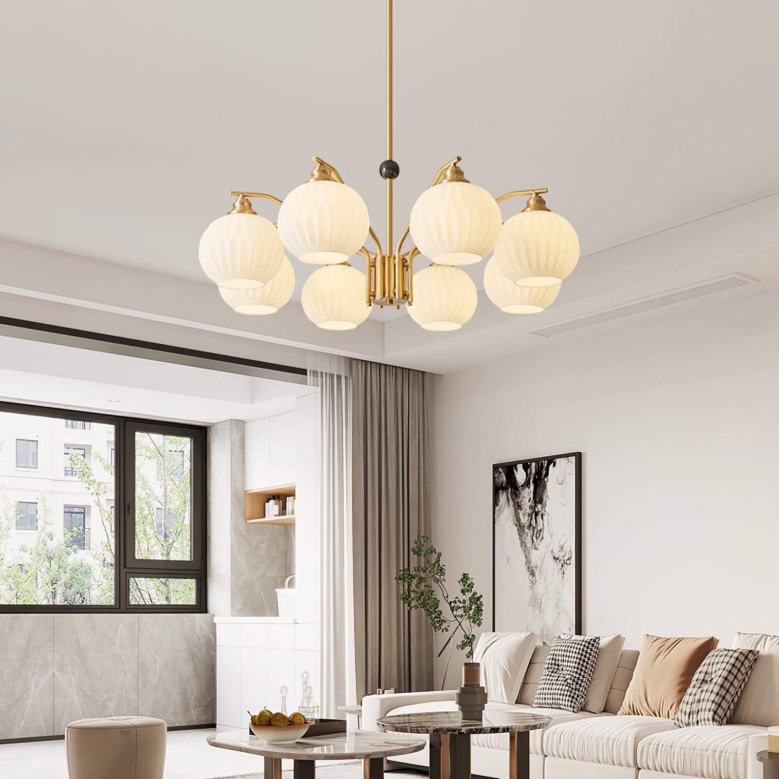 Nytheos Luxurious Brass Chandelier