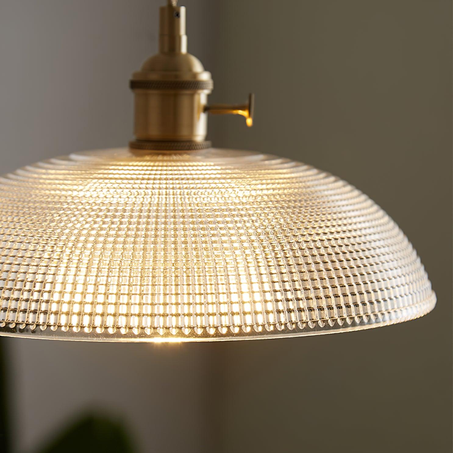 Crinel Brass & Glass Pendant Light