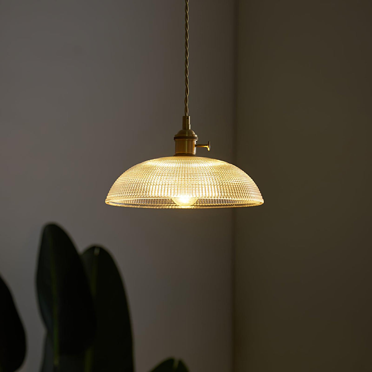 Crinel Brass & Glass Pendant Light