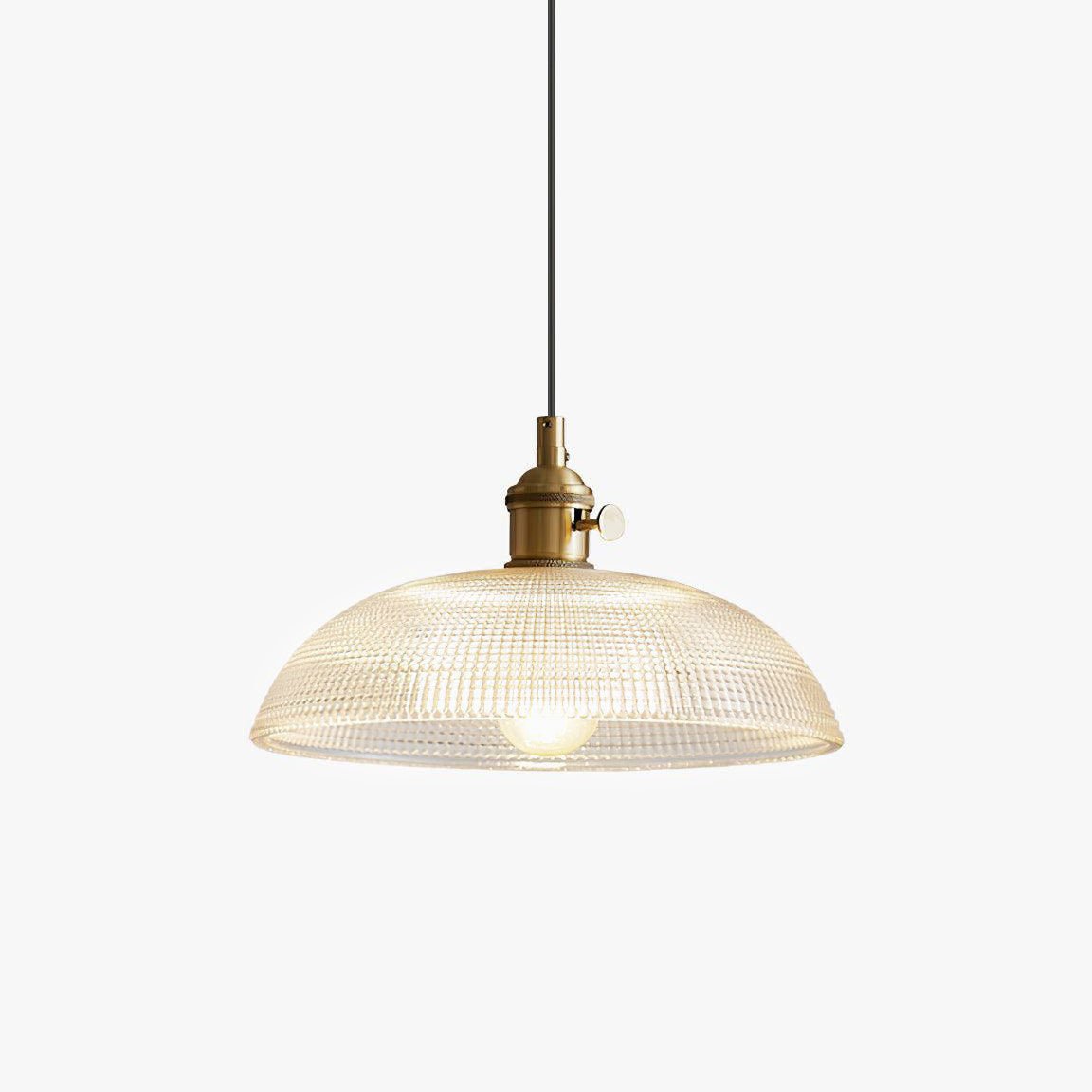Crinel Brass & Glass Pendant Light