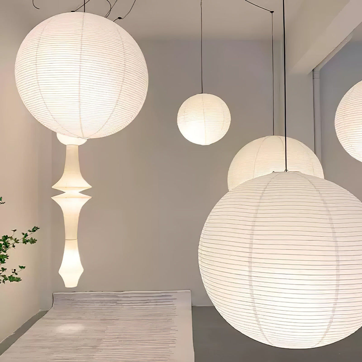 Lunerelle Pendant Lamp Paper for Living Room