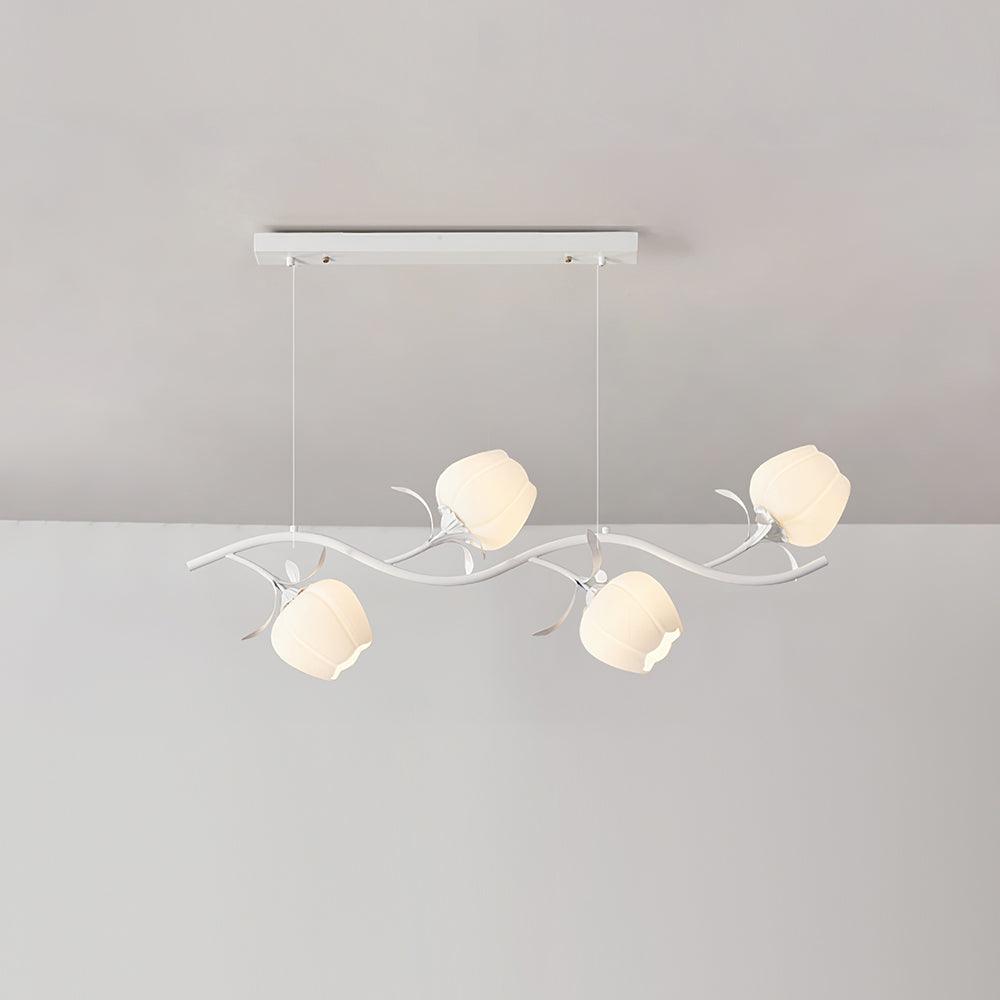 Liorareon Chandelier Floral Glass