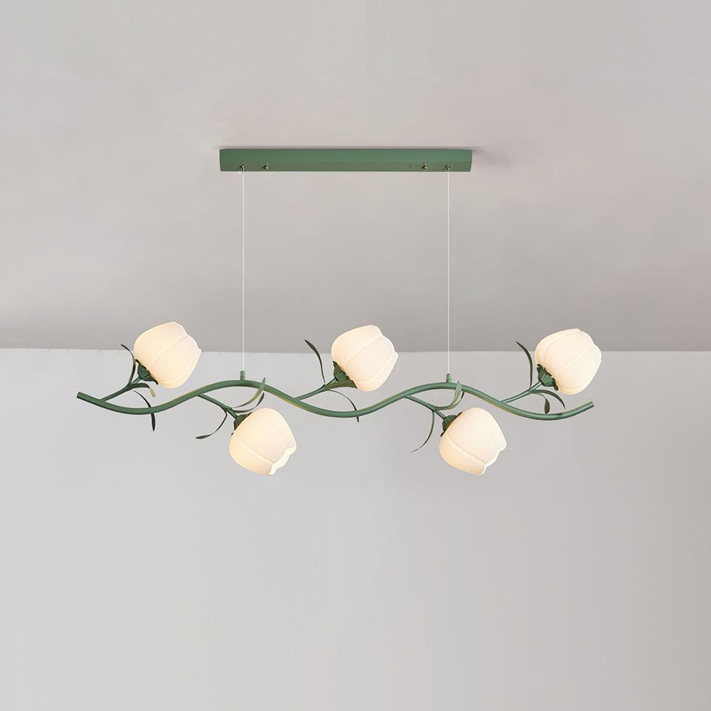 Liorareon Chandelier Floral Glass