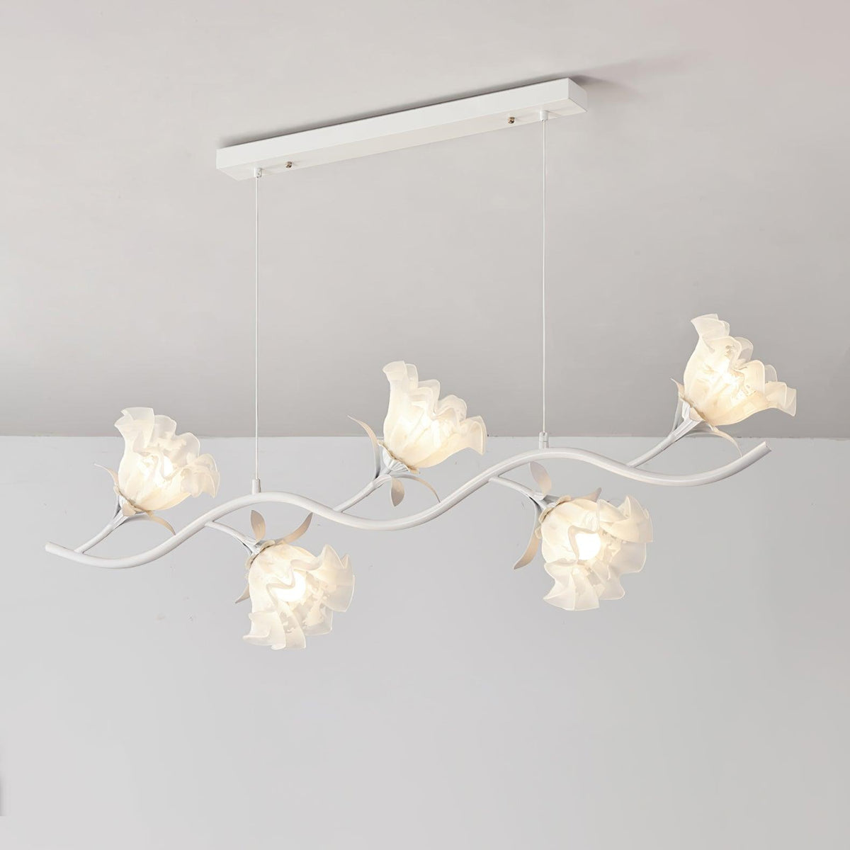 Liorareon Chandelier Floral Glass