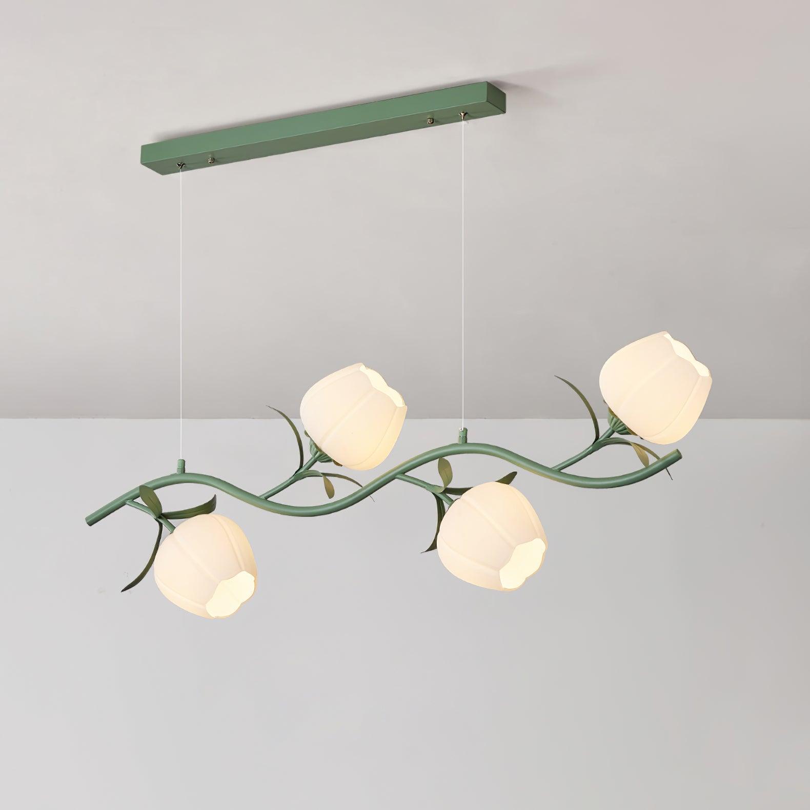 Liorareon Chandelier Floral Glass