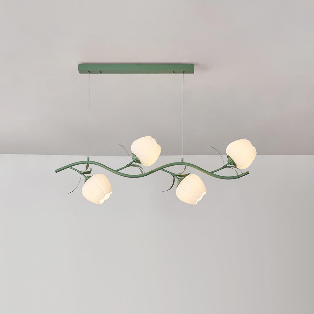 Liorareon Chandelier Floral Glass
