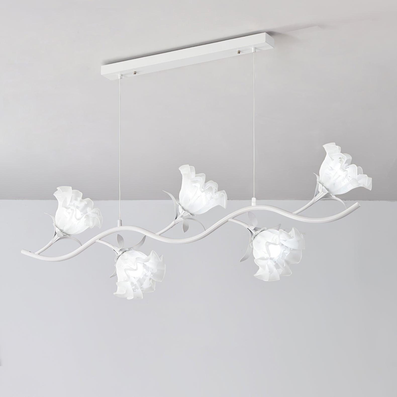 Liorareon Chandelier Floral Glass