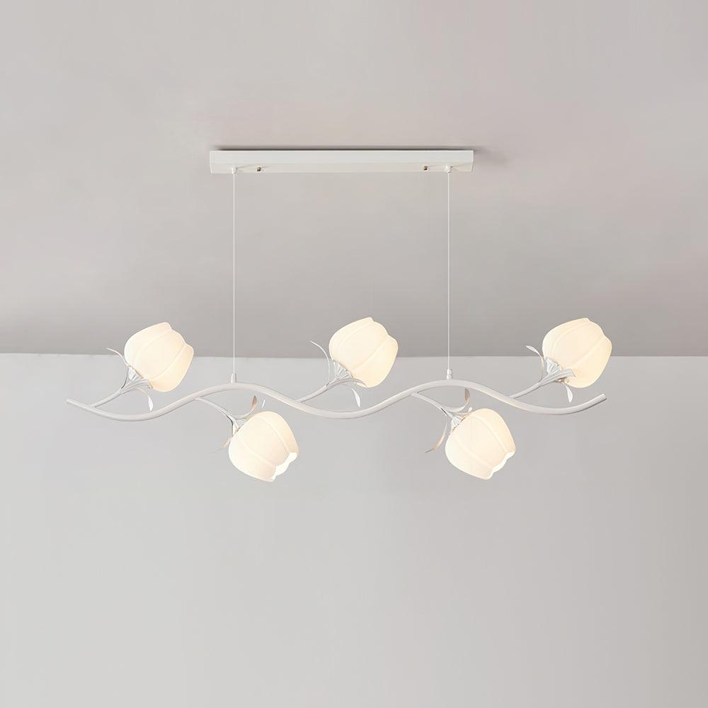 Liorareon Chandelier Floral Glass