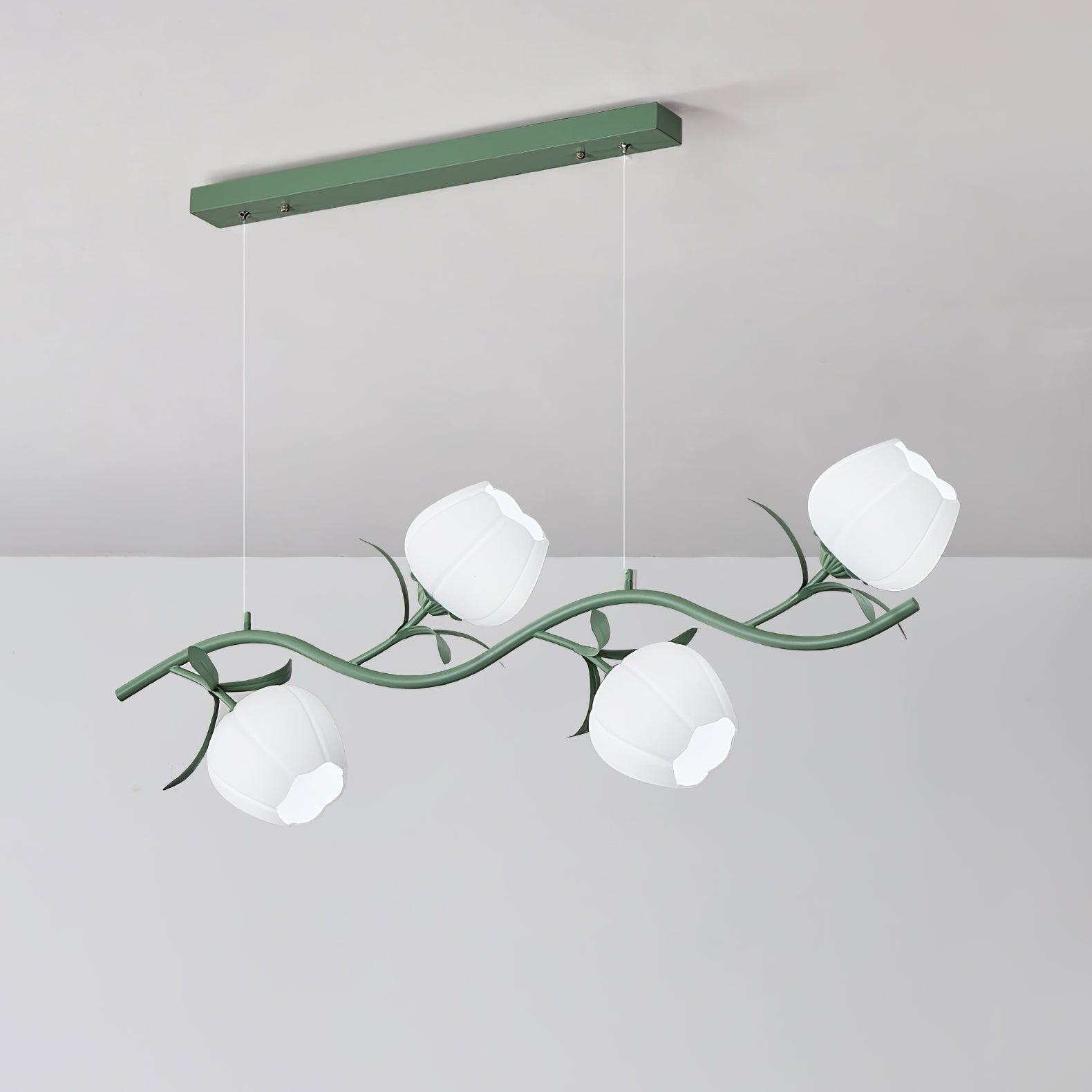 Liorareon Chandelier Floral Glass