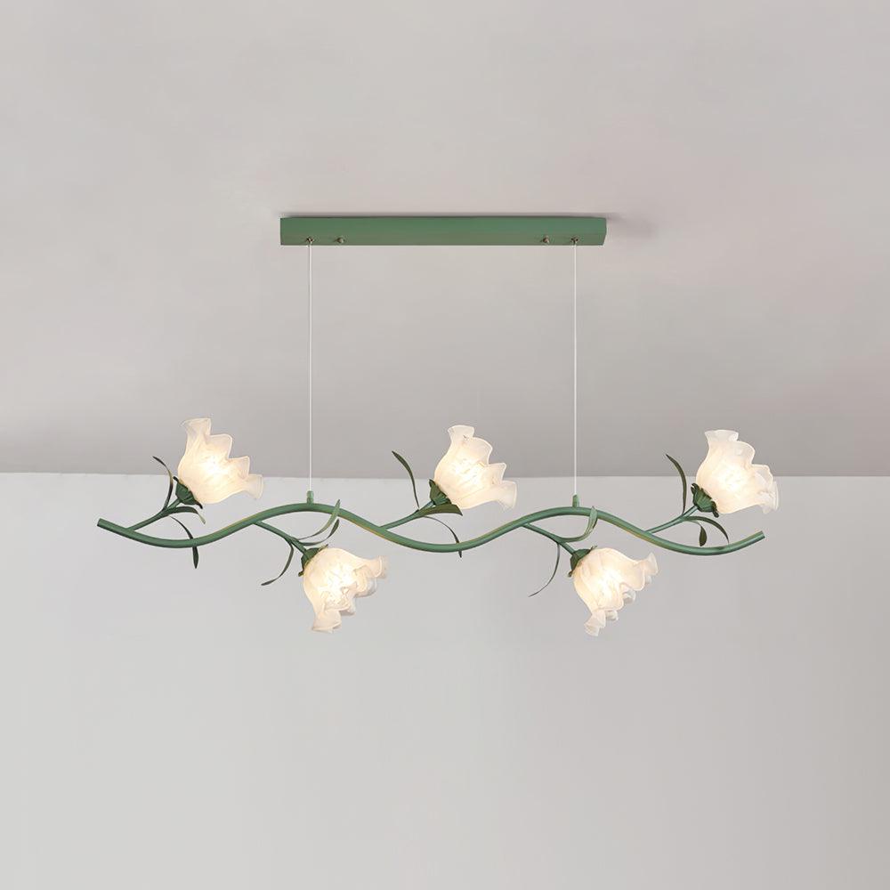 Liorareon Chandelier Floral Glass