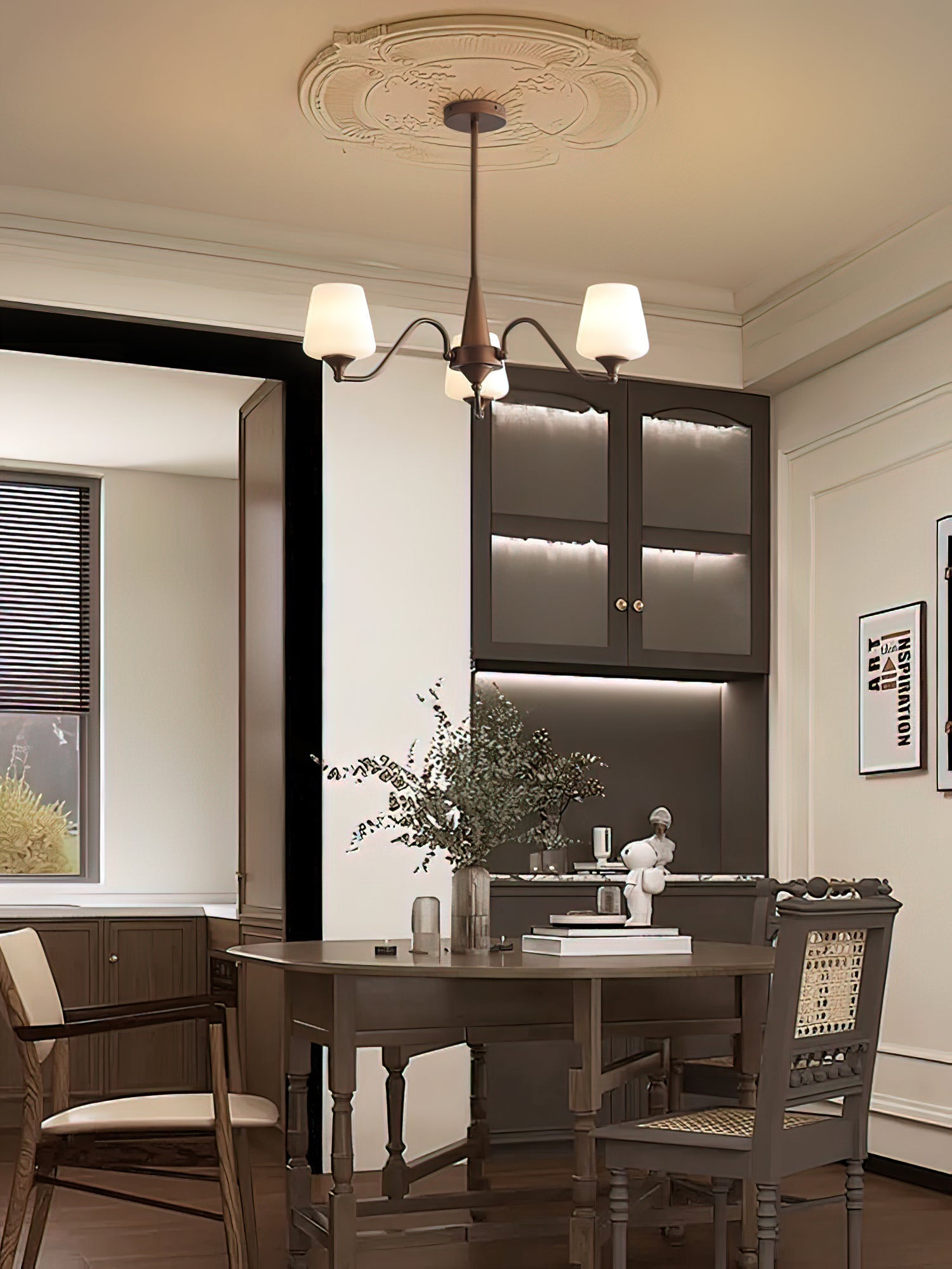 Velelaria Chandelier Frosted Glass Shades